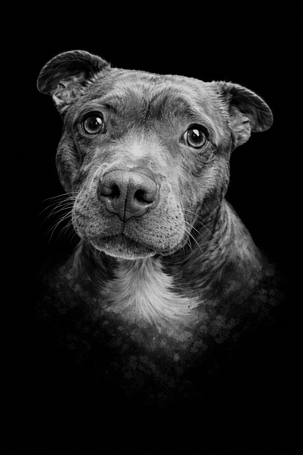 Black & White pet portrait preview